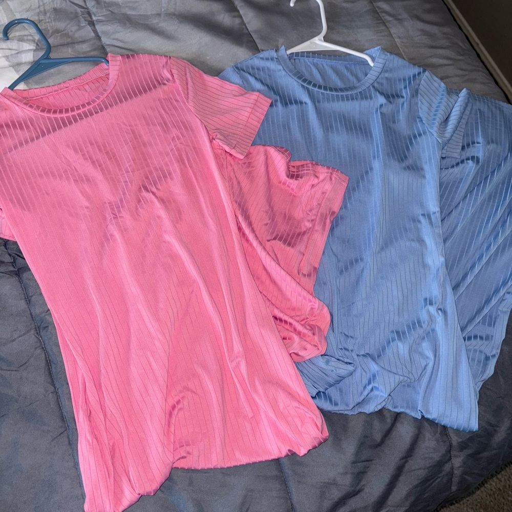 Pink & Blue dresses